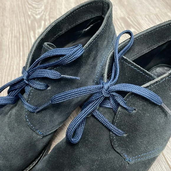 Echi Di Moda Made In Italy Black Suede Heeled Ankle Boots EU 37 (US 6.5) - Picture 13 of 16